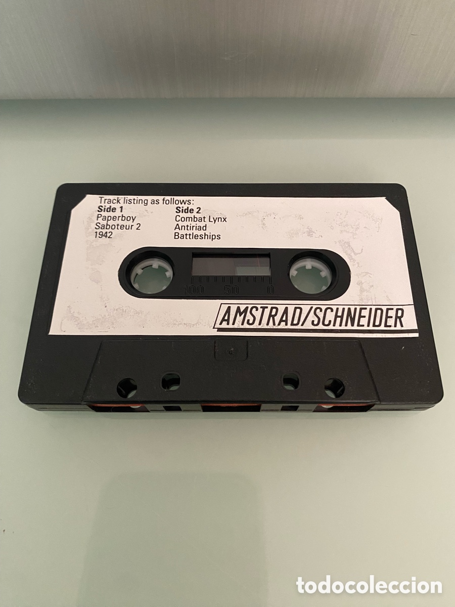 Videojuegos y consolas: AMSTRAD - Pack [paper boy / Saboteur 2 / 1942 / Combat Lynx / Antiriad / Battle Ships]