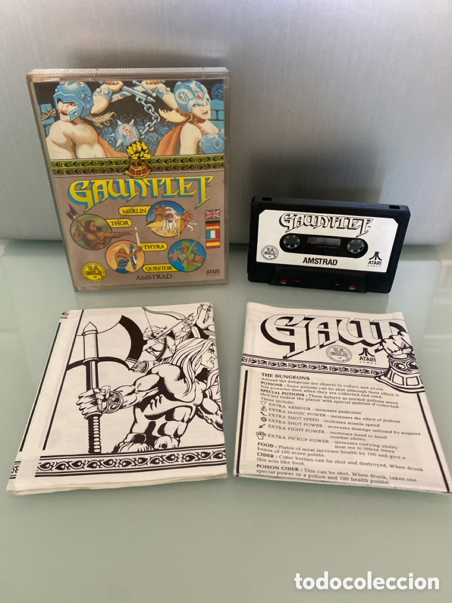 Videojuegos y consolas: AMSTRAD - Gauntlet (Edici&oacute;n UK Caja Doble jewel case) US GOLD / Atari [COMPLETO]