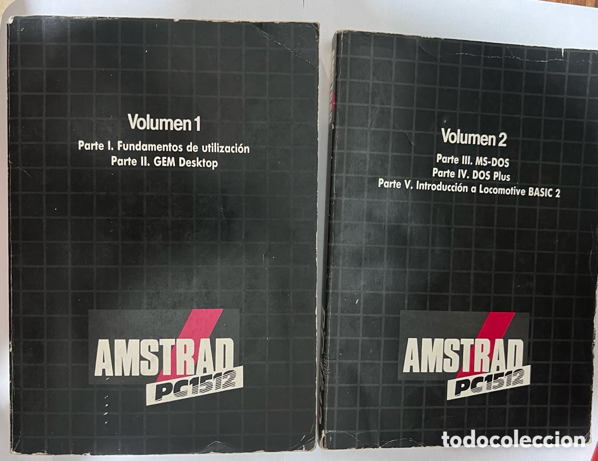 Videojuegos y consolas: Manuales Amstrad PC1512 Vol. 1 y 2