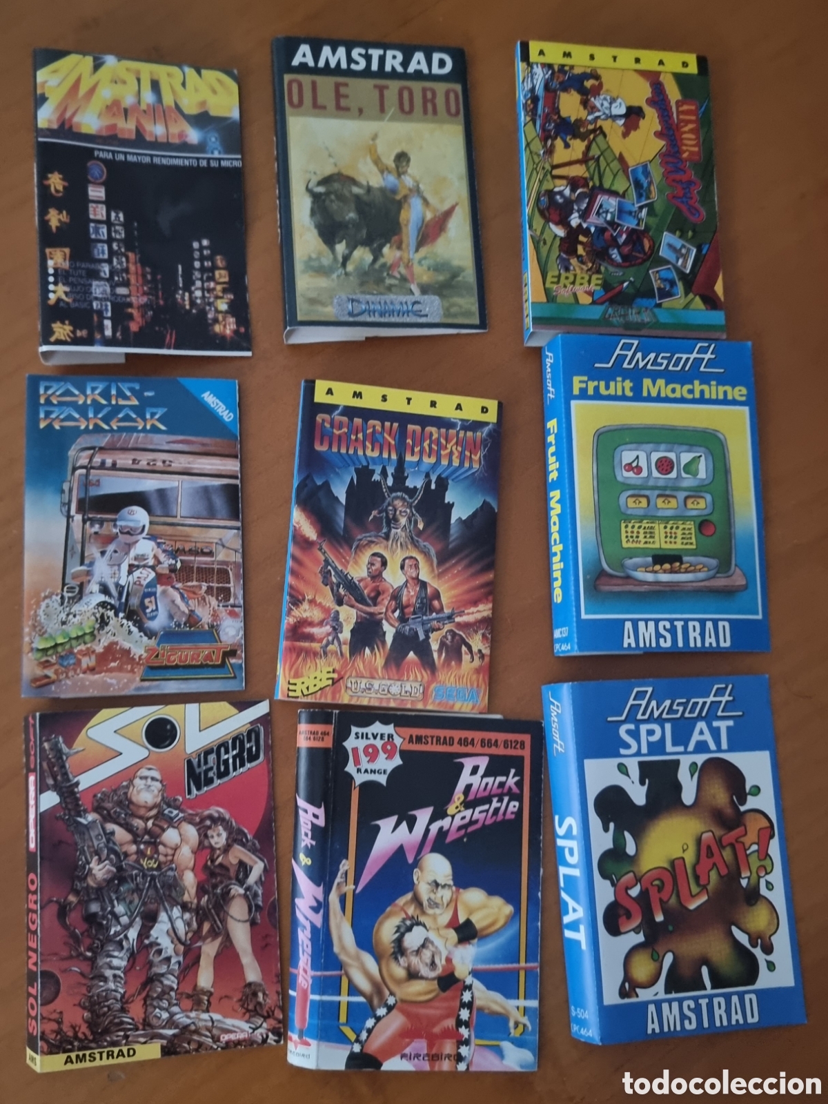 Videojuegos y consolas: Amstrad 9 car&aacute;tulas originales juegos ved fotos