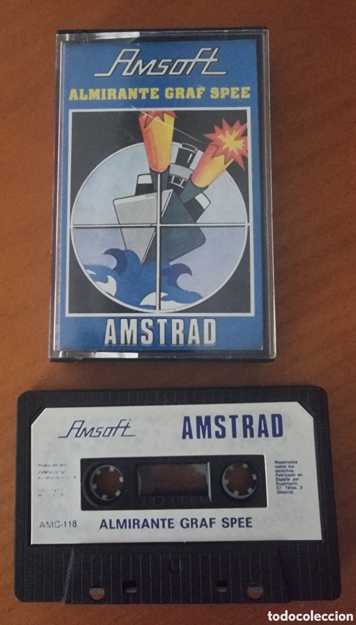 Videojuegos y consolas: Juego Amstrad Graf Spee original casete ved foto
