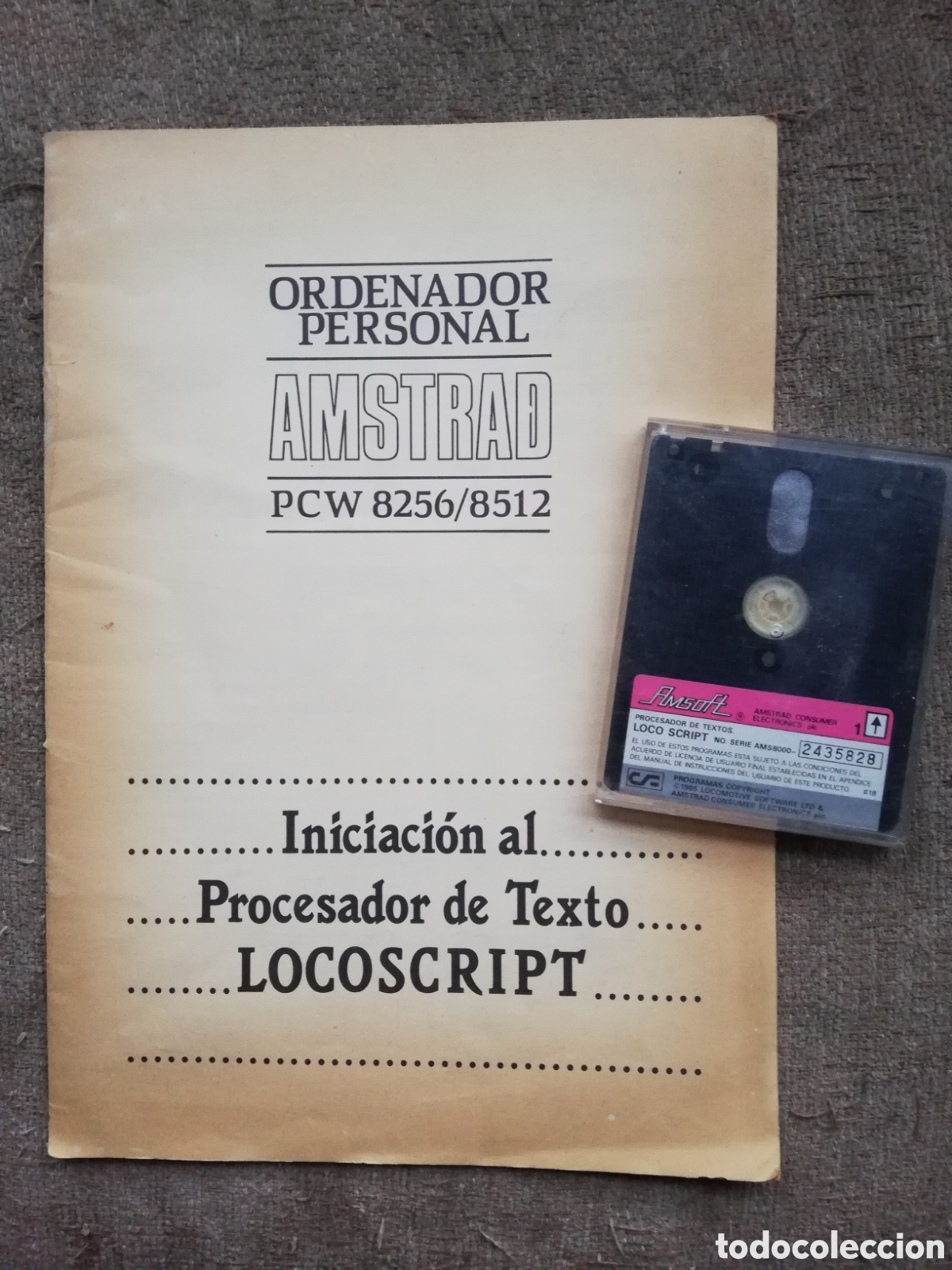 Videogiochi e Consoli: Iniciaci&oacute;n al procesador de texto Locoscript Loco script Amstrad. Folleto y disquete