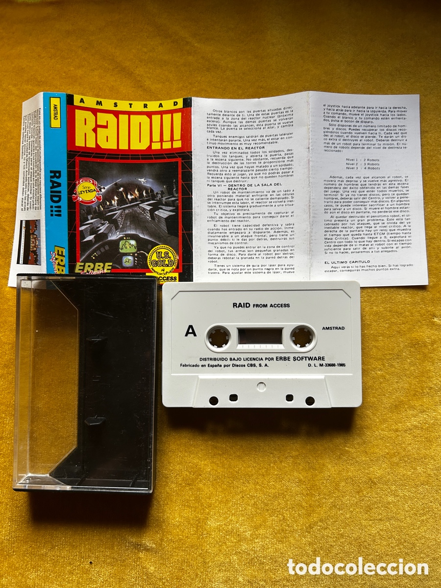 Videojuegos y consolas: Amstrad Rock&rsquo;N Wrestle + Raid - Foto 5