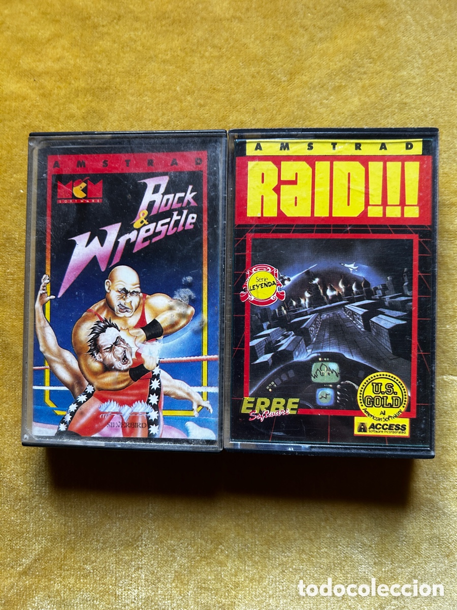Video Games and Consoles: Amstrad Rock&rsquo;N Wrestle + Raid