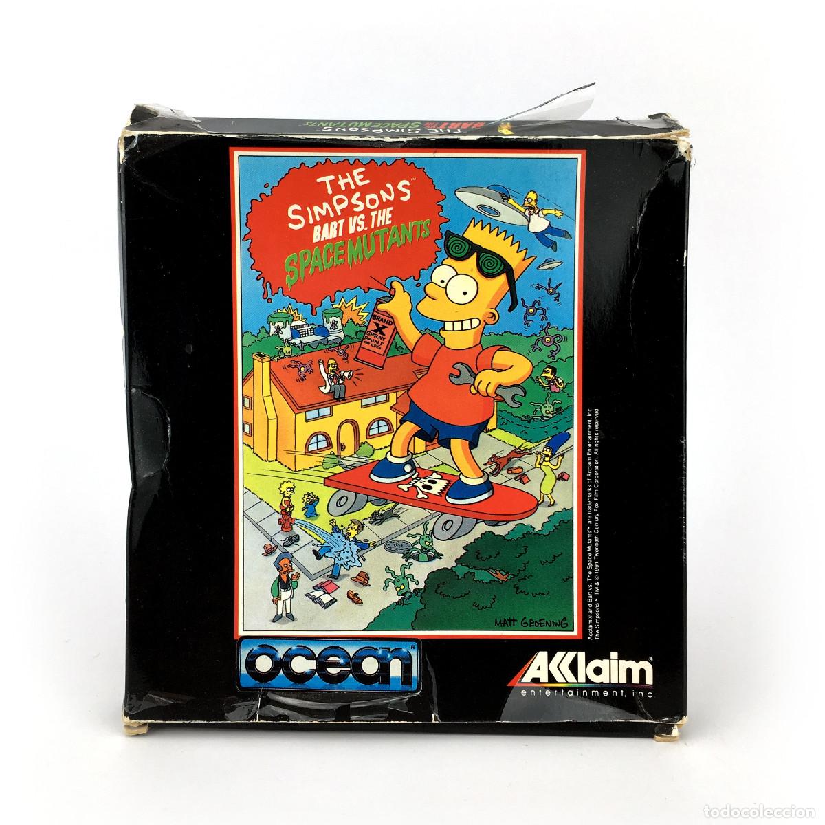 Videojuegos y consolas: THE SIMPSONS BART VS SPACE MUTANTS ERBE ESPA&Ntilde;A 1991 VINTAGE DISK JUEGO RETRO DISKETTE AMSTRAD DISCO