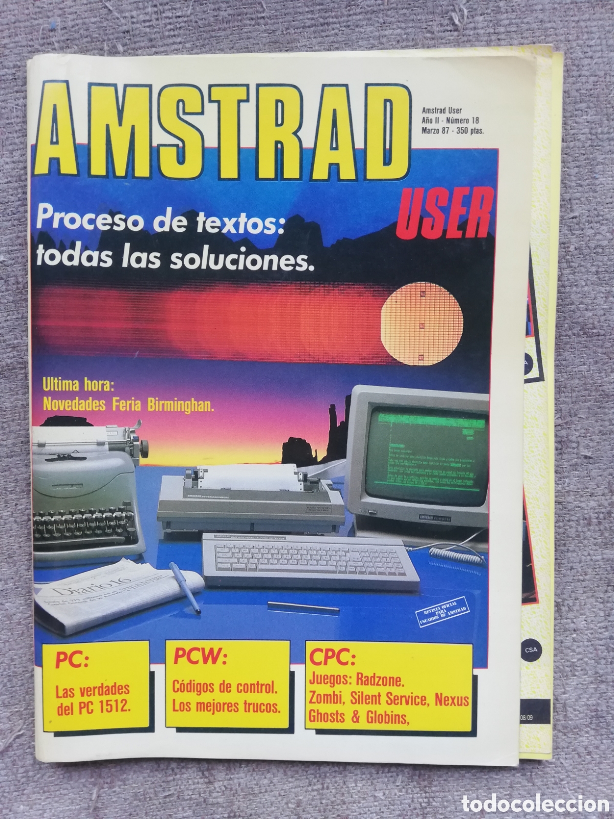Videospiele und Konsolen: Revista Amstrad User n&uacute;mero 18. Marzo 1987