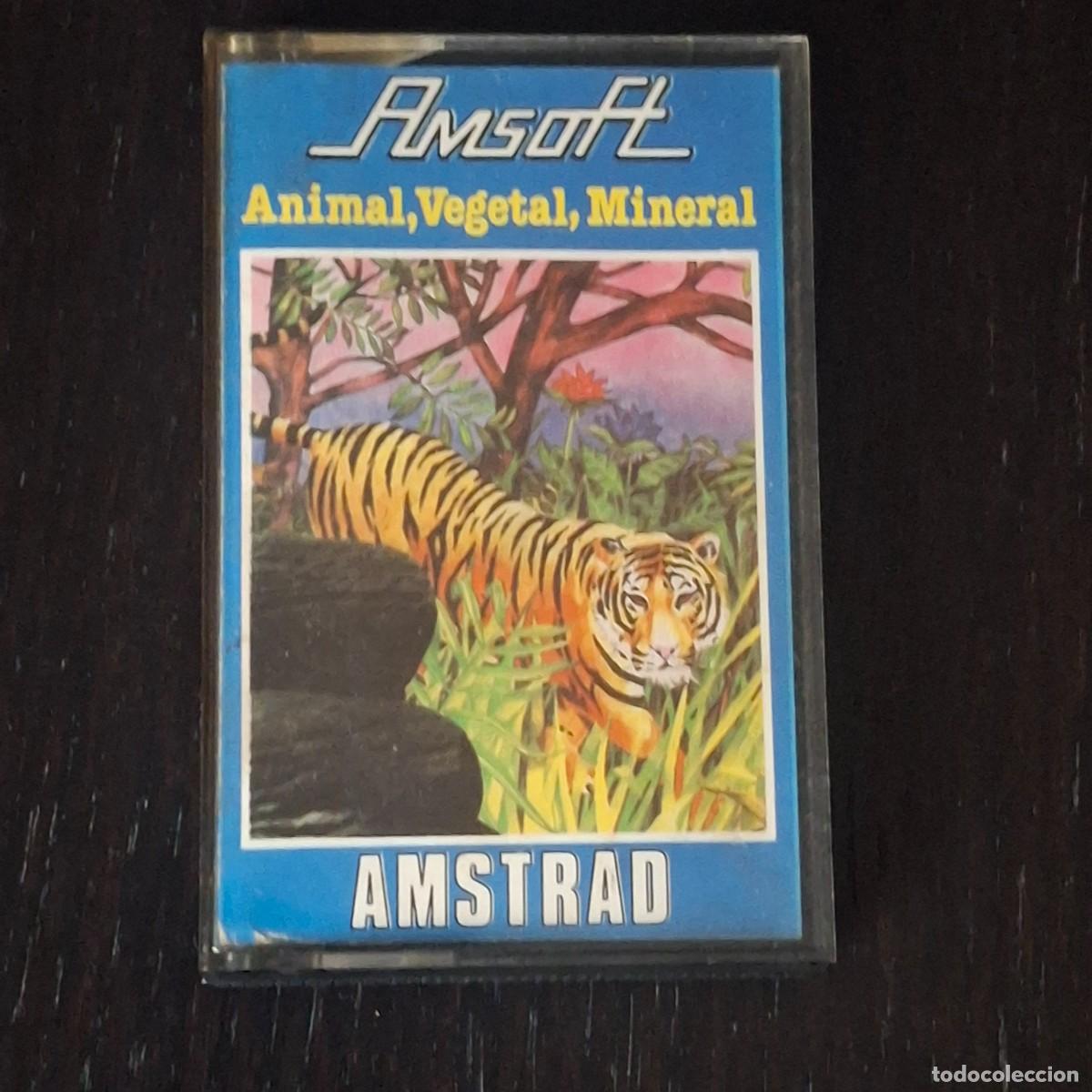 Videojuegos y consolas: AMSTRAD ESPA&Ntilde;A AMSOFT - ANIMAL VEGETAL MINERAL - JUEGO CINTA CASSETTE