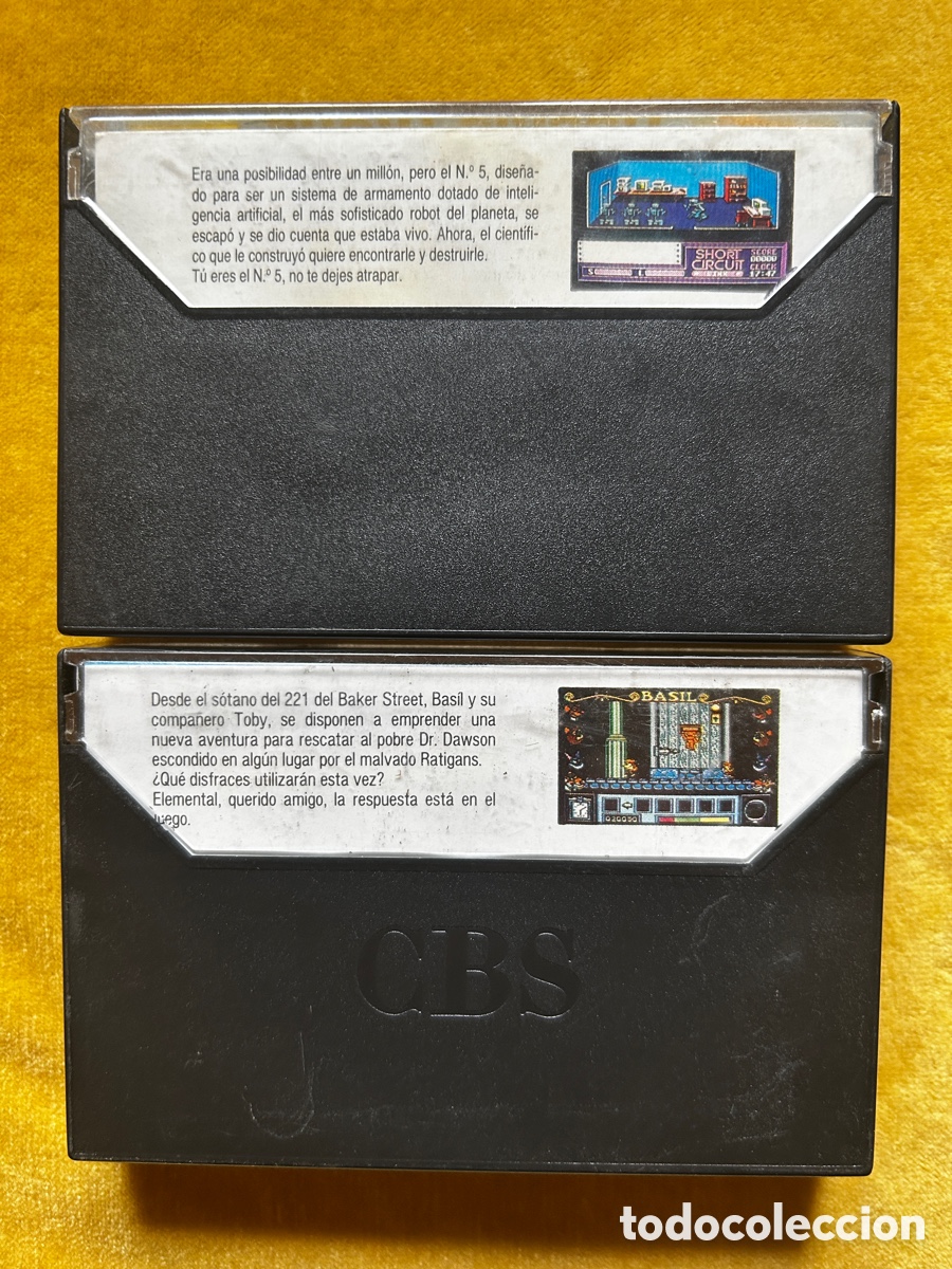 Videojuegos y consolas: Amstrad Cortocircuito + Basil Mouse Detective - Foto 2