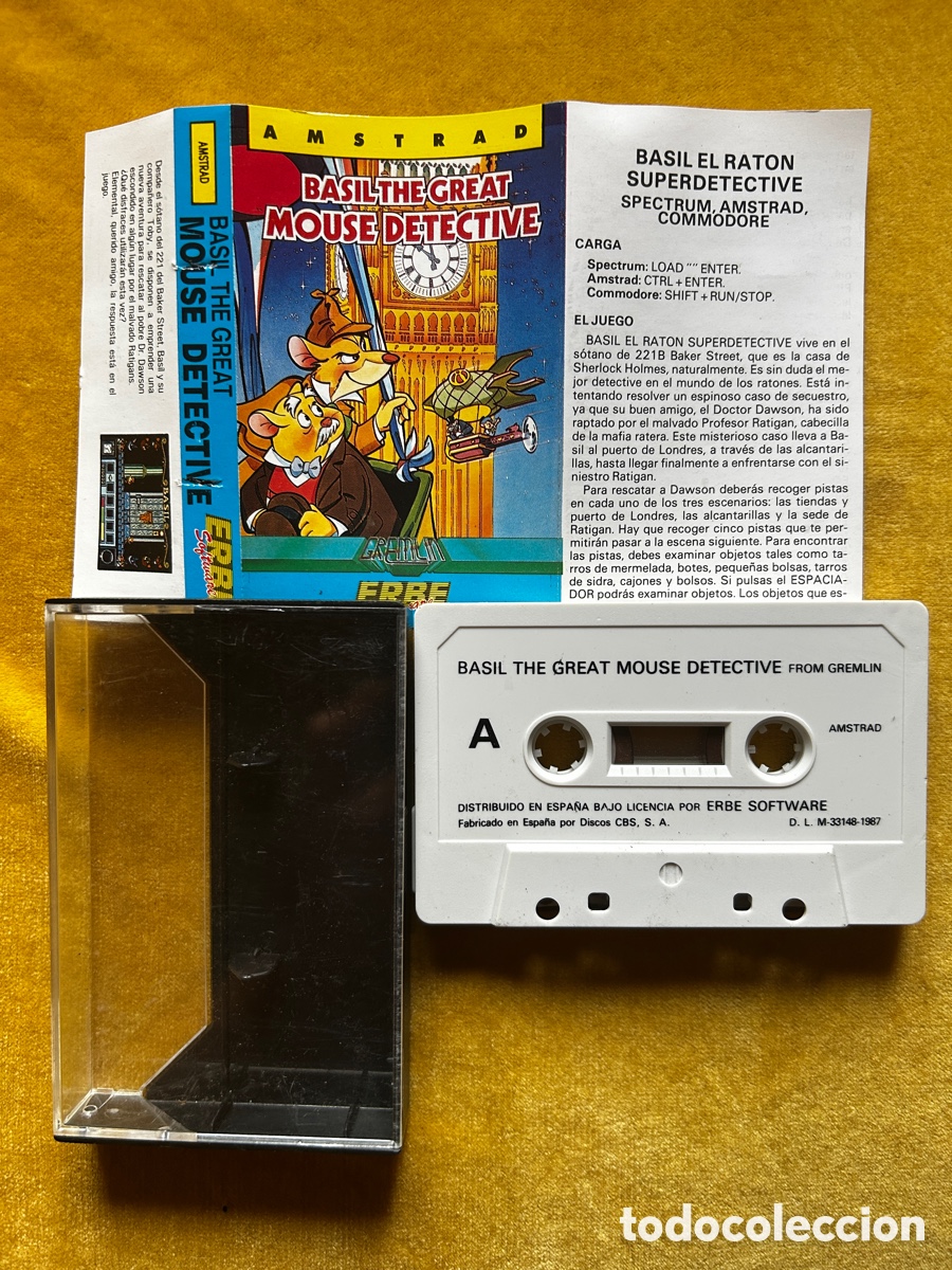 Videojuegos y consolas: Amstrad Cortocircuito + Basil Mouse Detective - Foto 5