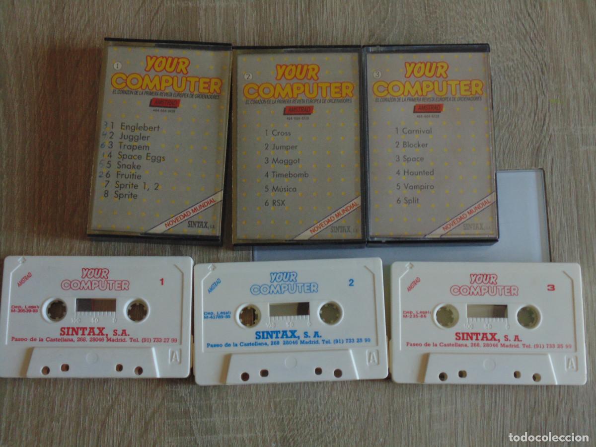 Videojuegos y consolas: Lote cinta Revista Amstrad. Your Computer / Sintax. - Foto 2