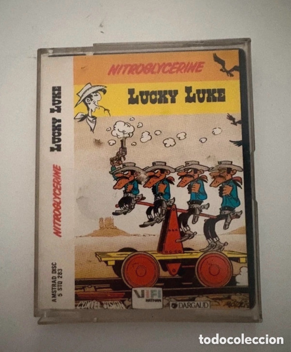 Videojuegos y consolas: Rar&iacute;simo juego Amstrad Lucky Luke, NitroGlycerine