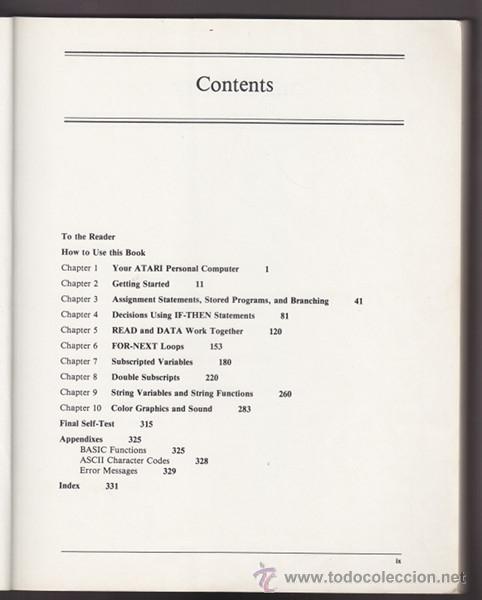 Videojuegos y consolas: ATARI BASIC, A SELF-TEACHING GUIDE. 1979 JOHN WILEY & SONS 23X19 CMS. 332 PGS. - Foto 2