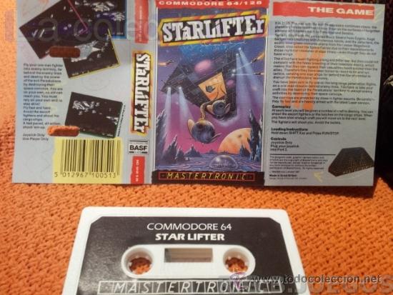 Videojuegos y consolas: JUEGO CASETE CINTA COMMODORE 64/128 STARLIFTER - Foto 1