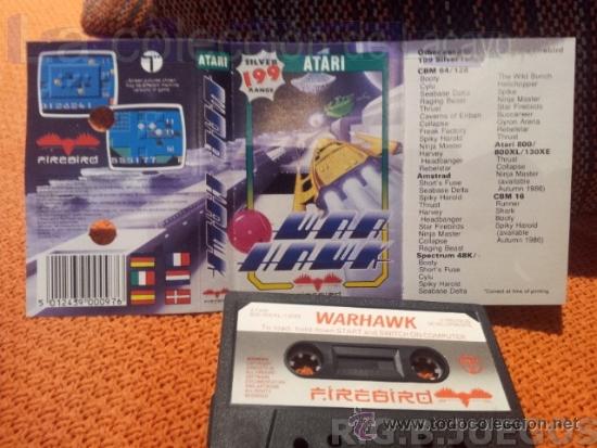 Videojuegos y consolas: JUEGO CASETE CINTA ATARI 800XL/130XE/65XE WARHAWK - Foto 1