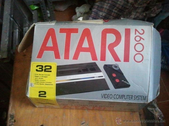 Videojuegos y consolas: consola atari 2600 con dos cartuchos de juegos - Foto 1