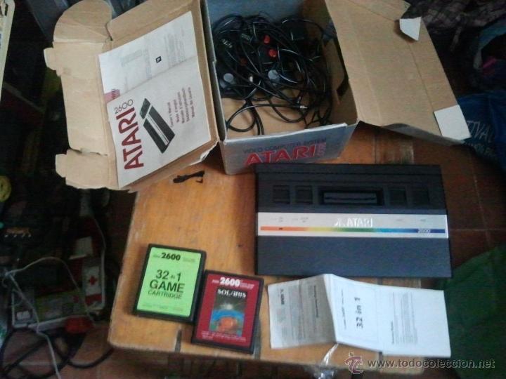 Videojuegos y consolas: consola atari 2600 con dos cartuchos de juegos - Foto 4