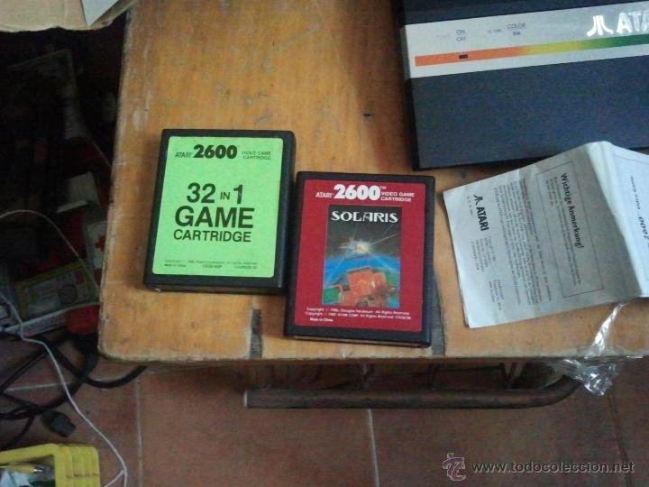 Videojuegos y consolas: consola atari 2600 con dos cartuchos de juegos - Foto 5