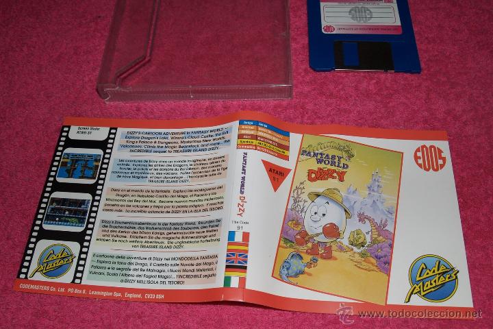 Videojuegos y consolas: GAME FOR ATARI ST FANTASY WORLD DIZZY SPANISH VERSION BY EDOS CAJA ROTA - Foto 1