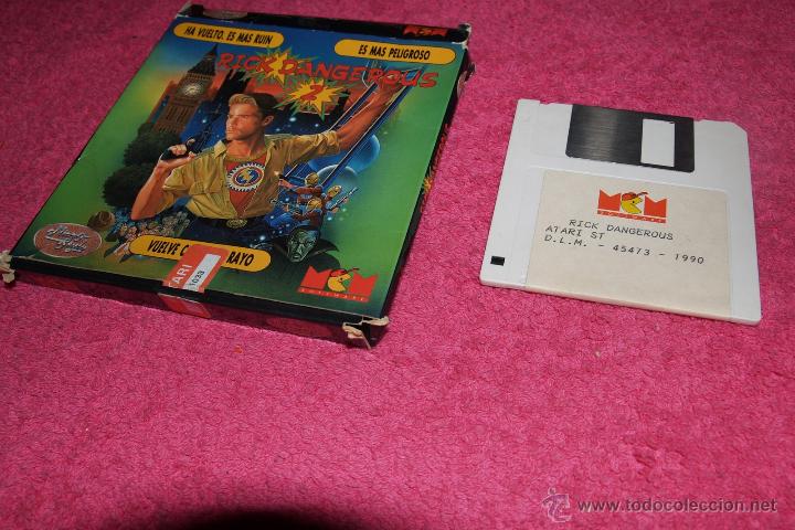 Videojuegos y consolas: GAME FOR ATARI ST MCM RICK DANGEROUS 2 SPANISH VERSION 1990 - Foto 1