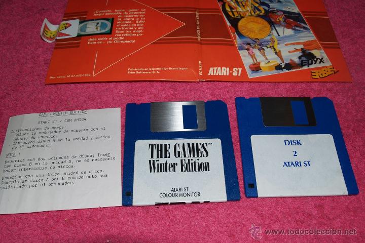 Videojuegos y consolas: GAME FOR ATARI ST ERBE THE GAMES WINTER EDITION SPANISH VERSION 1988 EPYX - Foto 1