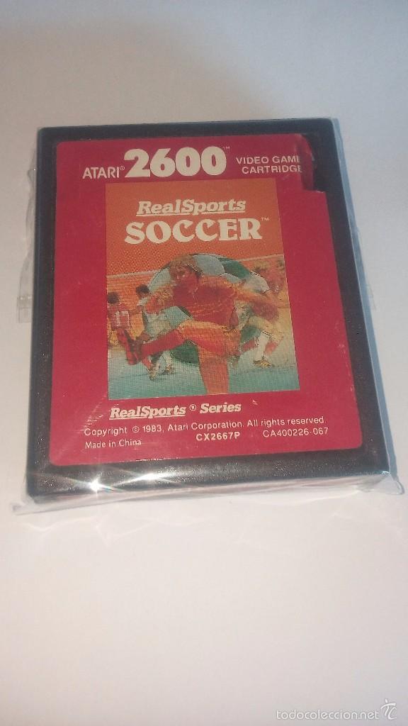 Videojuegos y consolas: Real sports SOCCER - atari 2600 - Foto 1