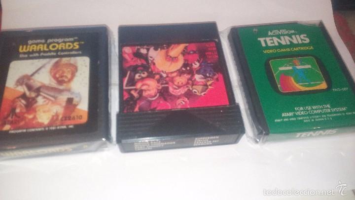 Videojuegos y consolas: WARLORDS - TENNIS - CLONICO CON 8 JUEGOS - LOTE ATARI - Foto 1