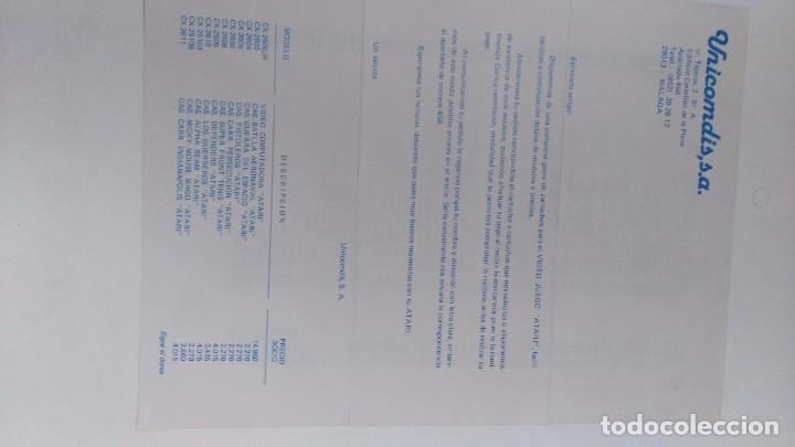 Videojuegos y consolas: folleto de publicidad atari lista de juegos - Foto 1