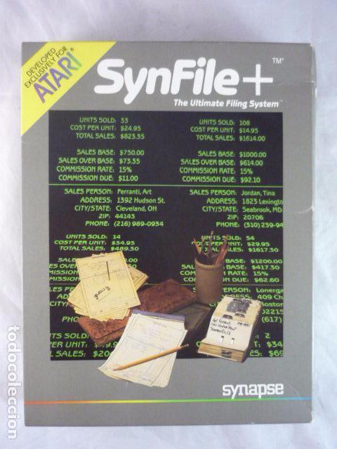 Videojuegos y consolas: ATARI Synfile+ - Synapse AX2031 - USA 1983 - Sin disco - Foto 1