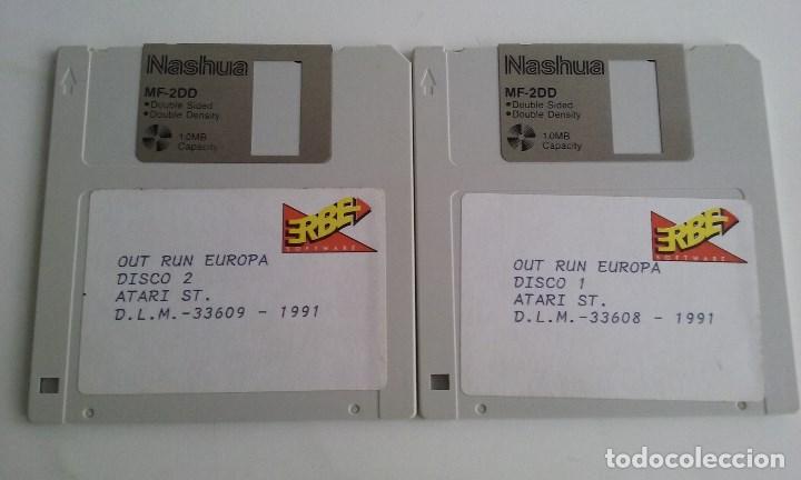 Videojuegos y consolas: JUEGO PC PARA ATARI ST/OUT RUN EUROPA. - Foto 1