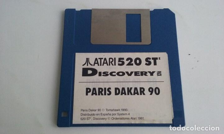 Videojuegos y consolas: JUEGO PC PARA ATARI ST 520/PARIS DAKAR 90. - Foto 1