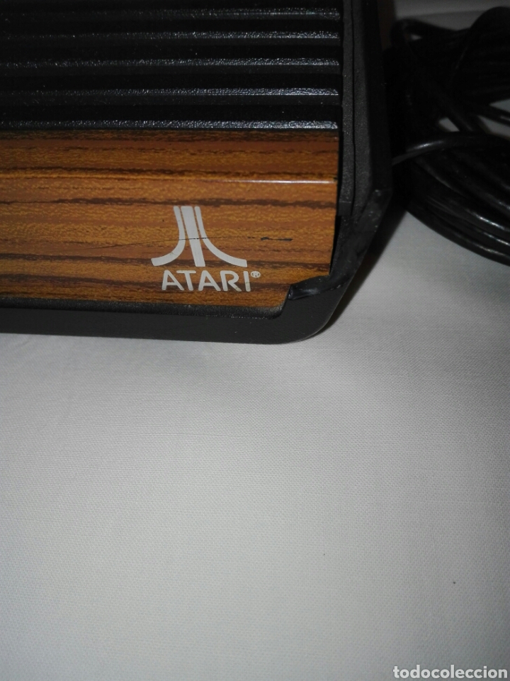 Videojuegos y consolas: ANTIGUA ATARI VIDEO COMPUTER SYSTEM + 2 MANDOS JOYSTICK + 11JUEGOS . - Foto 2
