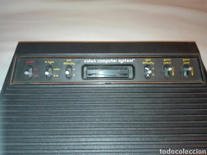 Videojuegos y consolas: ANTIGUA ATARI VIDEO COMPUTER SYSTEM + 2 MANDOS JOYSTICK + 11JUEGOS . - Foto 3