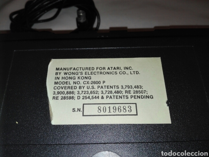Videojuegos y consolas: ANTIGUA ATARI VIDEO COMPUTER SYSTEM + 2 MANDOS JOYSTICK + 11JUEGOS . - Foto 4