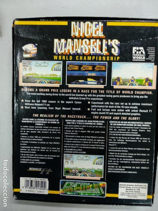 Videojuegos y consolas: Nigel Mansells world championship - Atari ST - - Foto 2