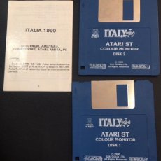 Videojuegos y Consolas: JUEGO DE ORDENADOR ATARI ST DISQUETE ITALY 1990 E INSTRUCCIONES