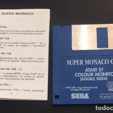 Videojuegos y Consolas: JUEGO DE ORDENADOR ATARI ST DISQUETE SUPER MONACO G.P. E INSTRUCCIONES