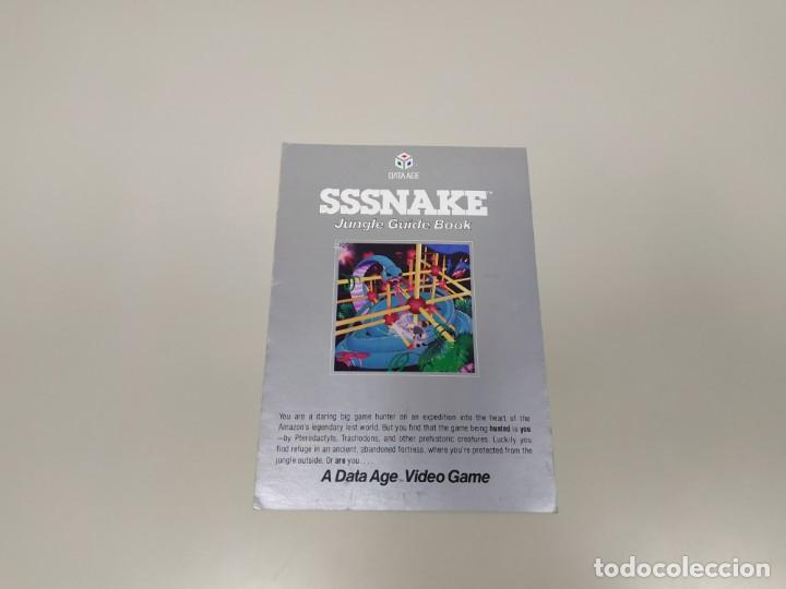 Videojuegos y consolas: 1118- SSSNAKE VIDEO GAME DATA AGE 1982  GAME INSTRUCTIONS - Foto 1