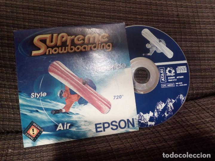 Videojuegos y consolas: SUPREME SNOWBOARDING ATARI  PC CD-ROM .Made in E.U. A&ntilde;o 1999.EPSON. - Foto 1
