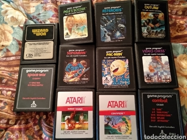 Videojuegos y consolas: ANTIGUA ATARI VIDEO COMPUTER SYSTEM + 2 MANDOS JOYSTICK + 11JUEGOS . - Foto 12