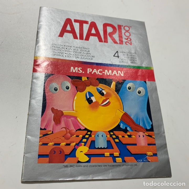 Videojuegos y consolas: Manual de instrucciones del juego MS Pac-Man para la consola Atari 2600 - Foto 1