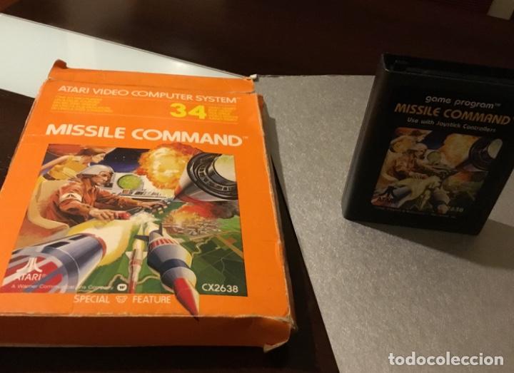 Videojuegos y consolas: Antiguo videojuego Missile command  atari En su caja original - Foto 1