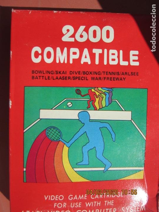 Videojuegos y Consolas: 2600 COMPATIBLE , JUEGO PARA CONSOLA ATARI BOWLING/SKAI , DIVE/BOXING , TENNIS/ARLSEE ETC - Foto 1 - 199773572