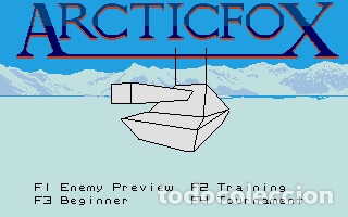 Videojuegos y consolas: ArcticFox [Dynamix] [Electronic Arts] [1985 / 1986] [ATARI ST] Arctic Fox FPS - Foto 5