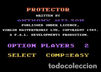 Videojuegos y consolas: Protector [PAL Developments] 1989 Virgin Mastertronic Plus [ATARI 600 / 800 / XL / XE] - Foto 4