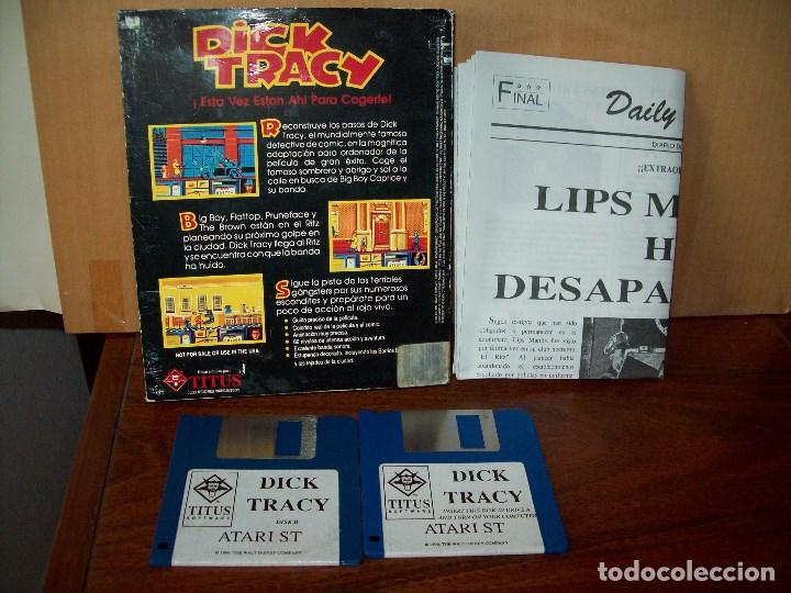 Videojuegos y consolas: DICK  TRACY  -  DOBLE  DISK  JUEGO ATARI CON DIARIO  DEL  EDITOR  Y EN  CAJA  CARTON - Foto 2