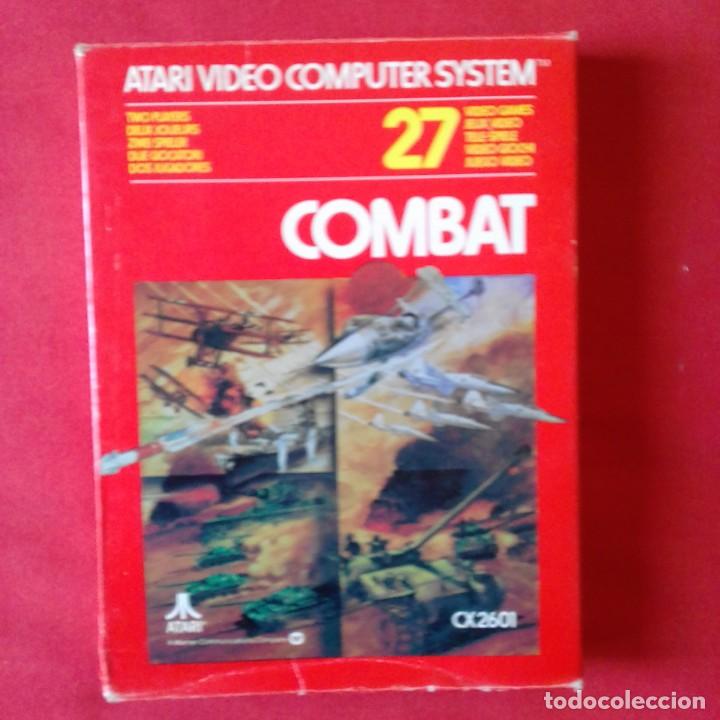 Videojuegos y consolas: ATARI CX2601 COMBAT TWO PLAYERS 27 VIDEO GAMES. COMPLETO - Foto 1