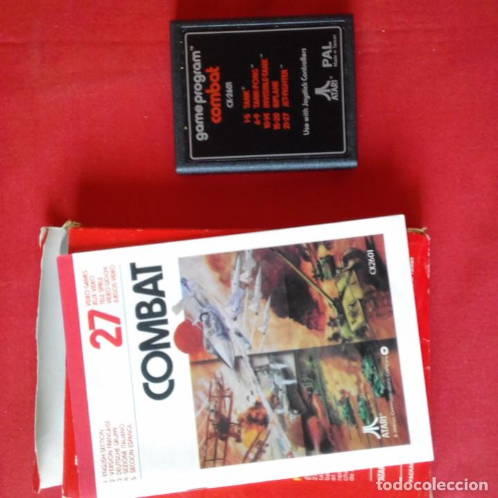 Videojuegos y consolas: ATARI CX2601 COMBAT TWO PLAYERS 27 VIDEO GAMES. COMPLETO - Foto 3