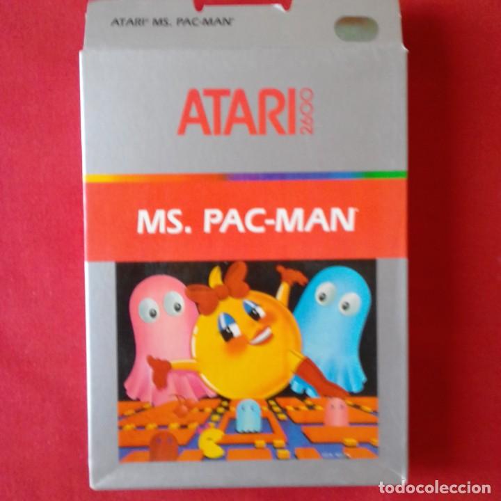 Videojuegos y consolas: ATARI 2600/ CX2675 MS. PAC-MAN ONE PLAYER ONLY 4 VIDEO GAMES. COMPLETO - Foto 1