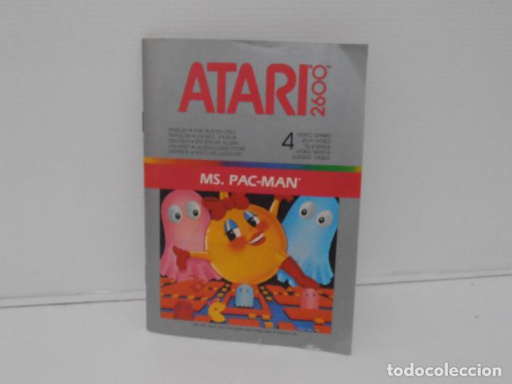 Videojuegos y consolas: JUEGO ATARI MS PACMAN, COMPLETO CAJA EN INSTRUCCIONES - Foto 2
