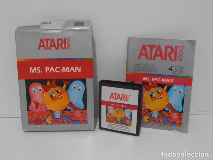 Videojuegos y consolas: JUEGO ATARI MS PACMAN, COMPLETO CAJA EN INSTRUCCIONES - Foto 1
